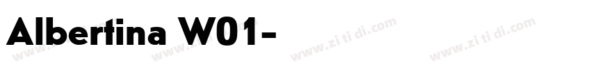 Albertina W01字体转换